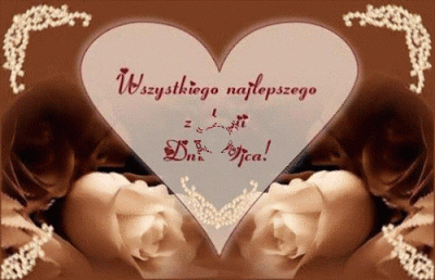 Serce wszystkiego najlepszego dla taty